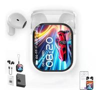 Générique NE20 Earbuds, AI Translation Earbuds Real Time, Bluetooth 5.4 Earphones, 140 Two-Way Language Translator, 48dB Noise Reduction, 60H Playtime, for Travel, Business (White)