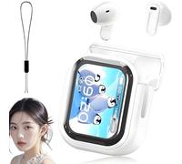 Générique NE20 Earbuds, NE AI 20 Translation Earbuds Real Time, Bluetooth 5.4 Earphones LED Display with 140 Language AI Translator Real Time, LCD Touch Screen Sport Wireless Headphones (White)