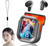 Générique NE20 Earbuds, NE AI 20 Translation Earbuds Real Time, Bluetooth 5.4 Earphones LED Display with 140 Language AI Translator Real Time, LCD Touch Screen Sport Wireless Headphones (Black)
