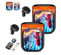 Générique Ne20 Earbuds, Ne20 Translation Earbuds 140 Language, AI Translation Earbud Real Time, 48 Hours Battery, LCD Touchscreen Noise Headphones for Travel, Business, Learning (2*Black)