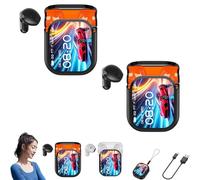 Générique Ne20 Earbuds, Ne20 Translation Earbuds 140 Language, AI Translation Earbud Real Time, 48 Hours Battery, LCD Touchscreen Noise Headphones, for Travel, Business, Learning (2Pcs*Black)