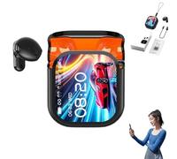 Générique Ne20 Earbuds, Ne20 Translation Earbuds 140 Language, AI Translation Earbud Real Time, Bluetooth 6.0 Earphone, LCD Touch Screen, Intelligent Noise Reduction, for Travels, Business (Black*1)
