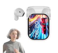 Générique Ne20 Earbuds, Ne20 Translation Earbuds, 2025 New 140 Languages Translation, 2Inch Large Full Touch LCD Screen, AI Translator Real Time, Ipx6 Water-Resistant for Travel Business (White)