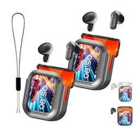 Générique Ne20 Earbuds, NE20 Translation Earbuds, AI Translation Real Time with 140 Language AI Translator Real Time, LCD Touch Screen Sport Wireless Headphones (Black #2)