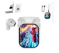 Générique Ne20 Earbuds, Ne20 Translation Earbuds, Translating 140 Languages/Two-Way Translation/Low, LCD Touchscreen Noise Headphones, AI Translator Real Time for Business, Learning (White)