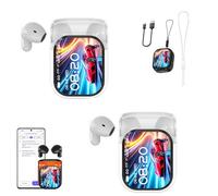 Générique Ne20 Earbuds, Ne20 Translation Earbuds, Translating 140 Languages/Two-Way Translation/Low, LCD Touchscreen Noise Headphones, AI Translator Real Time for Business, Learning (White*2)