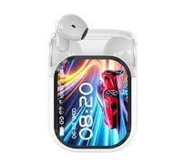 Générique NE20 Earbuds, NE20 Translation Earbuds with 140 Language AI Translator Real Time, NE20 Bluetooth 5.4 Earphones LED Display Waterproof Wireless Earphones with LCD Touch Screen (White)