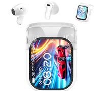 Générique Ne20 Earbuds, NE20 Wireless Headphones, Ne20 Translation Earbuds 140 Language, AI Translation Earbud Real Time, LCD Touchscreen Noise Headphones for Travel, Business, Learning (White)