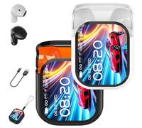 Générique Ne20 Earbuds, NE20 Wireless Headphones, Ne20Translation Earbuds, with 140 Language AI Translator Real Time, 48 Hours Battery, LCD Touchscreen Noise for Travel, Business, Learning (2Pcs Mix)