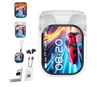 Générique NE20 Earbuds, NE20 Wireless Headphones, Touch Screen Sport Wireless with LED Display, Translating 140 Languages/Two-Way Translation/Low - Latency for Travel Business (White)