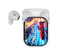 Générique Ne20 Earbuds,with 140 Language AI Translation Earbud Real Time, 48 Hours Battery, Bluetooth 6.0 Earphone, LCD Touch Screen, IPX6 Waterproof for Travel Business, Learning (White)