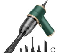 Générique NeatMate Mini Vacuum, 15000Pa Powerful Handheld Vacuum Cleaner, 3-in-1 Mini Car Vacuum Cordless Rechargeable, Multifunctional Portable for Car, Sofa, Office, Pet, Home (Green)