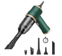 Générique NeatMate Mini Vacuum, 3-in-1 Mini Car Vacuum Cordless Rechargeable, 15000Pa Powerful Handheld Vacuum Cleaner, for Car, Sofa, Office, Pet, Home(Green)