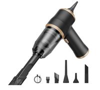 Générique NeatMate Mini Vacuum, 3-in-1 Mini Car Vacuum, Rechargeable 15000Pa Powerful Handheld Vacuums Cleaner, 120W Motor, Multifunctional Portable, for Car, Sofa, Office, Pet, Home (Black)