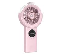 Générique Nebelventilator - Leise Digitaldisplay Handliche Kühlung - Handventilator Tragbarer Vernebler,für Schlafzimmer Büro Schule Schreibtisch Sommer Reisen Outdoor Camping Urlaub