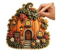 Générique Needle Punch Kit 3D Fabric Cottage DIY Crafting Supplies