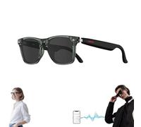 Générique Nessthub Glasses, AI Smart Bluetooth Translation Glasses, Nessthub Smart Wireless Headphone Glassess, Music Playback, with Speakers Hands-Free Calling, HD Camera (Green,Sunglasses)