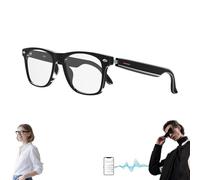 Générique Nessthub Glasses, AI Smart Bluetooth Translation Glasses, Nessthub Smart Wireless Headphone Glassess, Music Playback, with Speakers Hands-Free Calling, HD Camera (Black,Blue Light Blocking)