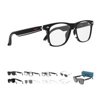 Générique Nessthub Smart Glasses, Nessthub Multifunctional Bluetooth Glass, AI Smart Bluetooth, Music Playback, Hands-Free Calling, Built-in Microphone, for Home/Office/Outdoor (Black-B)
