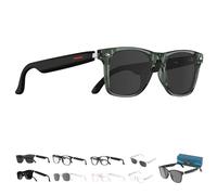 Générique Nessthub Smart Glasses, Nessthub Multifunctional Bluetooth Glass, AI Smart Bluetooth, Music Playback, Hands-Free Calling, Built-in Microphone, for Home/Office/Outdoor (Green-A)