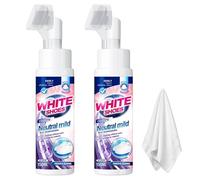 Générique Nettoyant Chaussure, 2025 Nouveau Mousse de Nettoyant Chaussure, Portable Exempt de Rinçage Nettoyant Sneakers Baskets Cleaner pour Cuir, Toile, Daim (2 PCS)