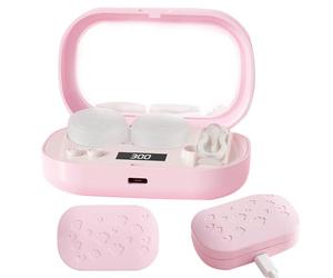Générique Nettoyant électrique pour lentilles de Contact - Mini kit de Portable avec écran LCD, Entretien Doux des lentilles colorées, Rapide, Compact et Pratique pour Les utilisateurs de lu