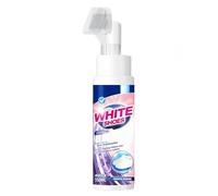 Générique Nettoyant moussant sans traces, kit de nettoyage pour chaussures blanches, éclaircit et blanchit les chaussures, formule douce, pour baskets et tennis, 150 ml (1Pièce)