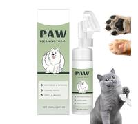 Générique Nettoyant Pattes Chien - Nettoyant Moussant Brossette Silicone | 100 ML Flacon Mousse Nettoyante Pattes Chat,Destiné Aux Chiens Et Chats De Toutes Tailles pour Maison Voyage