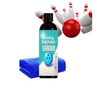 Générique Nettoyant pour Boules De Bowling, Détachant 100 ML avec Serviette en Microfibre, Kit De Polissage Doux, Solution d'entretien Durable, Convient pour Les Jeux De Ligue, Tournois, Centres D'