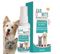 Générique Nettoyant pour Oreilles de Chiot | Spray de Nettoyage et Adoucissement,30ml Gouttes de Lavage pour Cire d'oreille | pour Chiots Chatons Et Chats De Toutes Tailles Et Races Âgées Usage