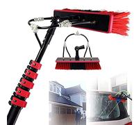 Générique Nettoyeur de vitres télescopique, kit de Perche à Eau, Lance de Lavage de vitres 3 en 1 avec Brosse de Nettoyage, Outil de Nettoyage et de Lavage pour vitres, Panneaux solaires, rétractable