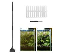 Générique Nettoyeur pour Aquarium | pour Nettoyage Vitres Aquarium - Outil Raclette Multifonction Cuisine Étangs Terrariums