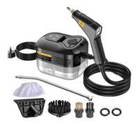 Générique Nettoyeur Vapeur Haute Pression 2500 W, Balai Vapeur Portatif 4,5 Bars, Réglage Haute Température 105 ℃ 6 Vitesses, Nettoyage Multifonctionnel du Sol De La Voiture (Black)