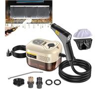 Générique Nettoyeur Vapeur Haute Pression 2500 W, Balai Vapeur Portatif 4,5 Bars, Réglage Haute Température 105 ℃ 6 Vitesses, Nettoyage Multifonctionnel du Sol De La Voiture (Beige)