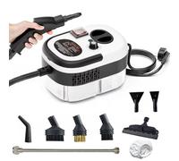 Générique Nettoyeur Vapeur Haute Pression, Nettoyeur Vapeur Portatif 2500w, Vapeur Haute Température 105°c, Nettoyage Domestique Multifonctionnel, Grand Réservoir Deau 1200ml (White Gray)