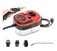 Générique Nettoyeur Vapeur Haute Pression, Vapeur Haute Température 2500w, Nettoyage sous Pression 3bar, Nettoyage De Carrelage Multifonction, Grand Réservoir Deau 1200ml (Red)