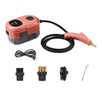 Générique Nettoyeur Vapeur Portatif, Vapeur Haute Pression 2500 W, Réservoir Deau De Grande Capacité 1100 ML, 6 Niveaux De Débit De Vapeur Réglable, Nettoyage De Voiture à Domicile (Red)