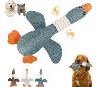 Générique New Indestructible Robust Duck Dog Toy - Heavy Duty Plush for Aggressive & Extreme Chewers, Long-Lasting Stitching for All Dog Sizes (Blue)