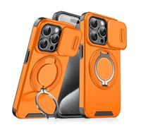 Générique New Slide Camera Protection Magnetic Stand Phone Case, for iPhone 16/15/14/13/12/11 Pro Max, Built-in Magnetic Ring, Precise Cutouts for Full Protection (11 Pro,Beige)