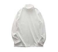 Générique New Turtleneck Base Shirt for Men Winter Thermal Underwear German Velvet Brushed Long Sleeve Top Pull Polaire Sweat Capuche (White, XL)