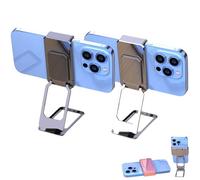 Générique New Upgraded Back Clip Type 360° Folding Bracket, Keepholdon Fully Adjustable Foldable Desktop Phone Holder Cradle Dock (Style-B+C(2 PCS))
