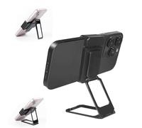 Générique New Upgraded Back Clip Type 360 Folding Bracket, Travel Cell Phone Stand, Back Clip Foldable for Phone Back Grip Compatible with All Types Smartphones(Black)
