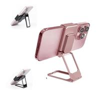 Générique New Upgraded Back Clip Type 360 Folding Bracket, Travel Cell Phone Stand, Back Clip Foldable for Phone Back Grip Compatible with All Types Smartphones(Powder)