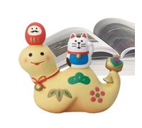 Générique New Year Cat Statue,Holiday Cute Animal Resin Sculpture - Decorative Parties Supplies, Home Table Spring Festival Decor for Entrance, Bedroom, Living Room