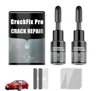 Générique Nexa Crackfix Pro Kit, Crackfix Pro Kit, Nexa Car Windshield Crack Repair Fluid Kits, Effective Car Glass Repair Fluid Kits for Cracks, Chips, and Bulls-Eyes, Fast (2 Pcs)
