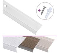 Générique Nez de Marche Forme en L 5 pcs Aluminium 90 cm argenté,Matériaux de Construction,Escaliers-146730
