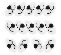Générique Nez de Sécurité pour Peluches 100 Pièces Accessoires DIY pour Fabrication de Poupées Nez et Bouche Ovales 16X25 MM Fournitures pour Animaux en Peluche au Crochet Ornement