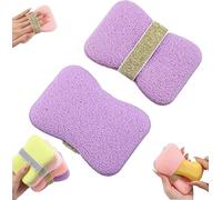 Générique Nicelifehack Double Sided Bath Foaming Bag, 2 in 1 Bathroom Soap Sponge Bath Sponges, Exfoliating Bar Soap Pouch,Quick Lather & Reusable Mesh Soap Holder, for Travelling at Home,Purple