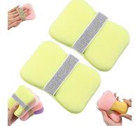 Générique Nicelifehack Double Sided Bath Foaming Bag, 2 in 1 Bathroom Soap Sponge Bath Sponges, Exfoliating Bar Soap Pouch,Quick Lather & Reusable Mesh Soap Holder, for Travelling at Home,Yellow