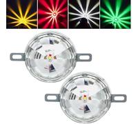 Générique Nicetopu Universal Waterproof LED Chassis Lights, Colorful 18 modes Flash Truck Chassis Lights, 12-24v Function LED Watermelon Light Indicator Side Marker Signal Light for All Trucks (2PCS)